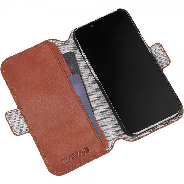 KAVAJ iPhone 14 -suojakotelo Phoenix Ruskea