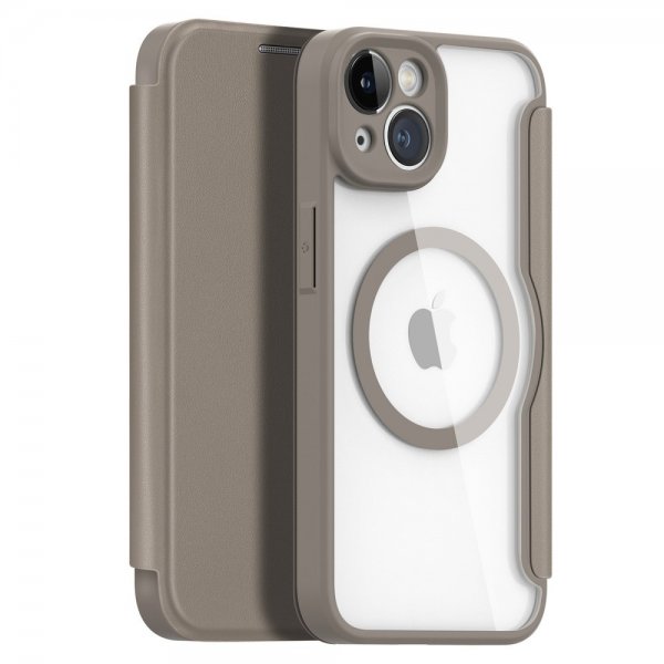 Dux Ducis iPhone 14 -kotelo, Skin X Pro Series MagSafe, khaki