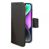 Celly iPhone 14 -suojakotelo Wally Wallet Case, musta