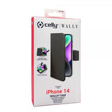 Celly iPhone 14 -suojakotelo Wally Wallet Case, musta