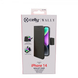 Celly iPhone 14 -suojakotelo Wally Wallet Case, musta