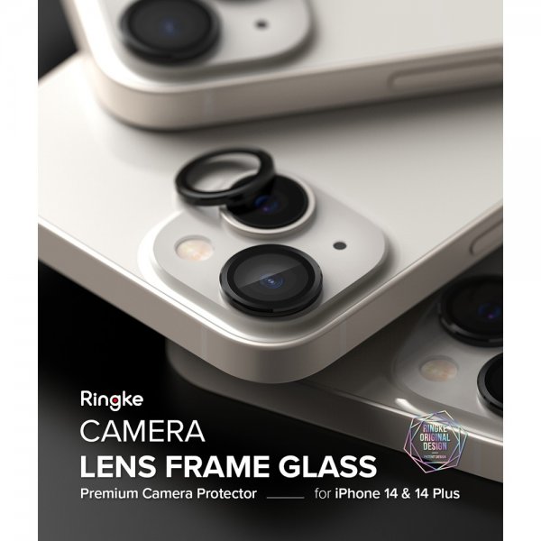 Ringke iPhone 14/iPhone 14 Plus Kamerasuojus Camera Lens Frame Musta