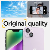 Spigen iPhone 14/iPhone 14 Plus kamerasuojalasi GLAS.tR EZ Fit Optik Pro violetti, 2 kpl