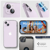 Spigen iPhone 14/iPhone 14 Plus kamerasuojalasi GLAS.tR EZ Fit Optik Pro violetti, 2 kpl