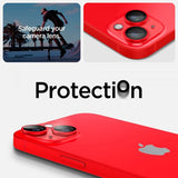 Spigen iPhone 14/iPhone 14 Plus Kamerasuojus GLAS.tR EZ Fit Optik Pro Punainen 2-pakkaus