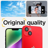 Spigen iPhone 14/iPhone 14 Plus Kamerasuojus GLAS.tR EZ Fit Optik Pro Punainen 2-pakkaus