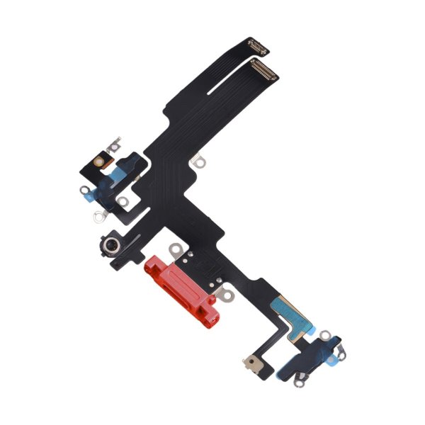 iPhone 14 latausliitin flex-kaapelilla Alkuperäinen - Punainen