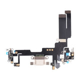 iPhone 14 latausliitin joustokaapelilla, alkuperäinen - Valkoinen