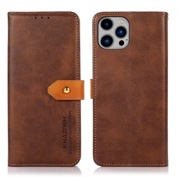 iPhone 14 Plus -kansi läpällä, ruusukulta