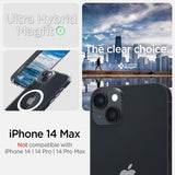 Spigen iPhone 14 Plus Crystal Hybrid MagFit -suojakuori, valkoinen