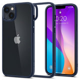 Spigen iPhone 14 Plus -suojakuori, Crystal Hybrid, laivastonsininen