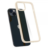 Spigen iPhone 14 Plus -suojakuori Crystal Hybrid Sand Beige