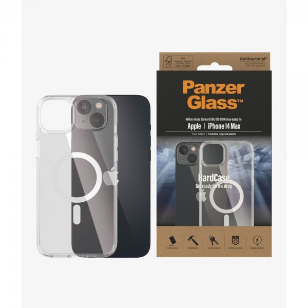 PanzerGlass iPhone 14 Plus HardCase MagSafe Läpinäkyvä