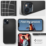 Spigen iPhone 14 Plus -kuori Liquid Air Matte Black
