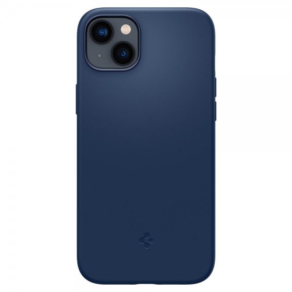 Spigen iPhone 14 Plus Silicone Fit MagFit -kuori, tummansininen