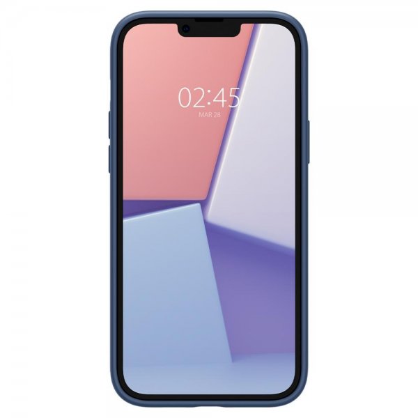 Spigen iPhone 14 Plus Silicone Fit MagFit -kuori, tummansininen
