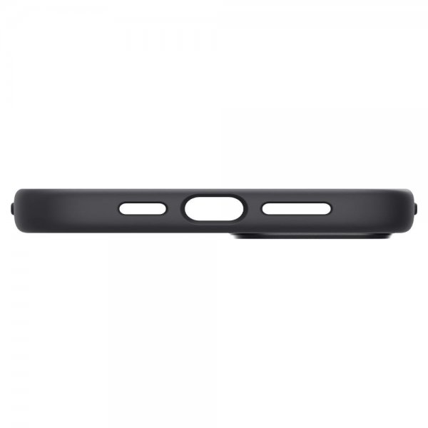 Spigen iPhone 14 Plus Silicone Fit MagFit -kuori, musta