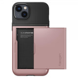 Spigen iPhone 14 Plus -suojakuori Slim Armor CS Rose Gold