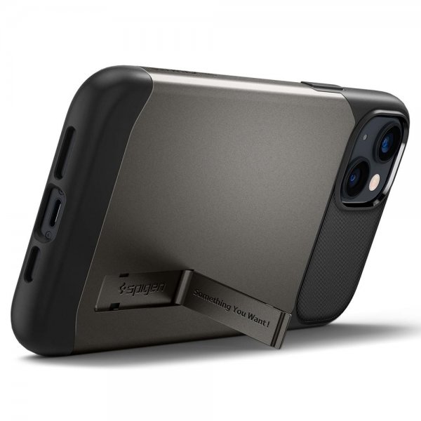 Spigen iPhone 14 Plus Suojakuori Slim Armor MagFit Gunmetal