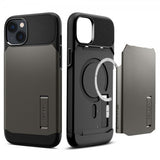 Spigen iPhone 14 Plus Suojakuori Slim Armor MagFit Gunmetal