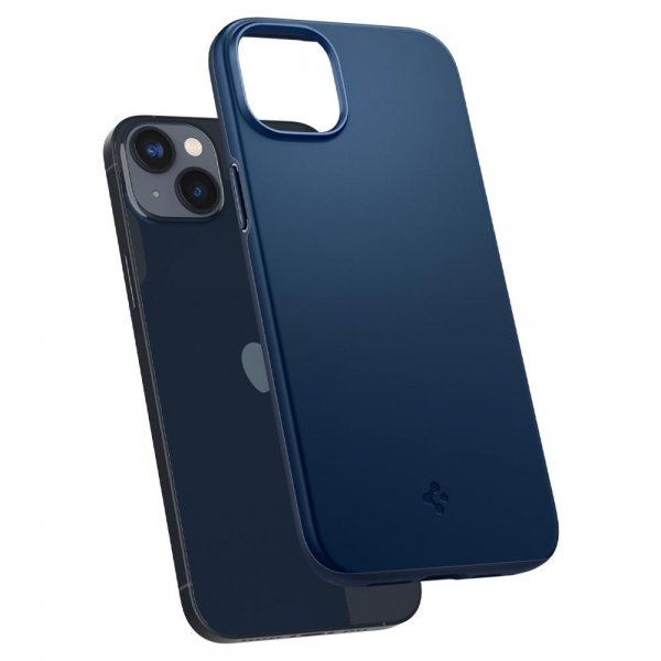 Spigen iPhone 14 Plus Thin Fit -suojakuori, laivastonsininen
