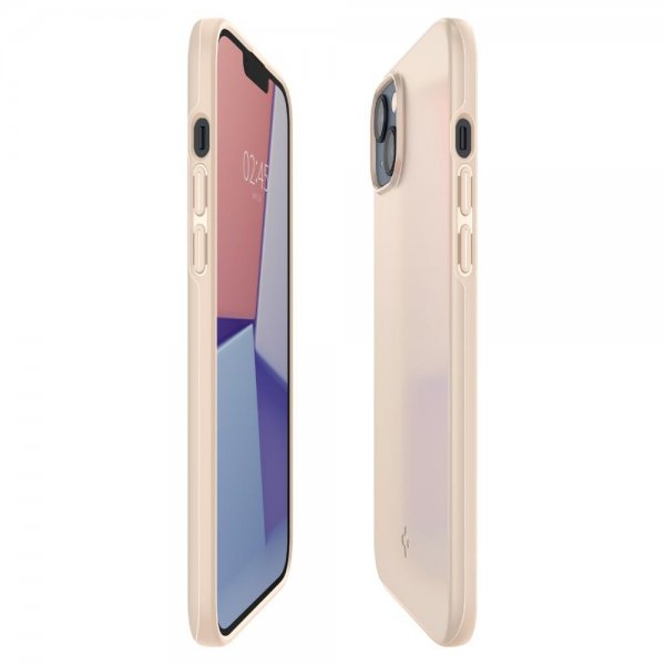 Spigen iPhone 14 Plus Thin Fit -kuori, hiekanbeige