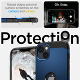 Spigen iPhone 14 Plus -suojakuori Tough Armor MagFit, laivastonsininen
