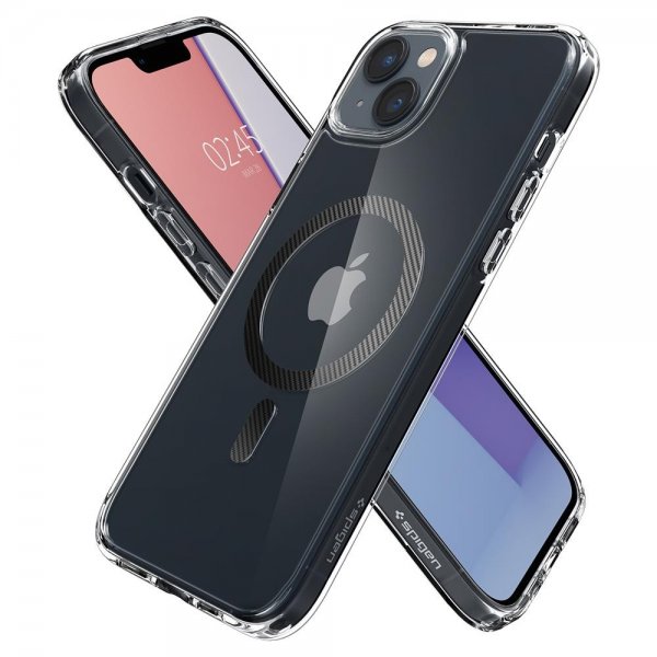 Spigen iPhone 14 Plus -suojakuori Ultra Hybrid MagFit Carbon Fiber