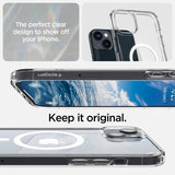 Spigen iPhone 14 Plus -suojakuori Ultra Hybrid MagFit, valkoinen
