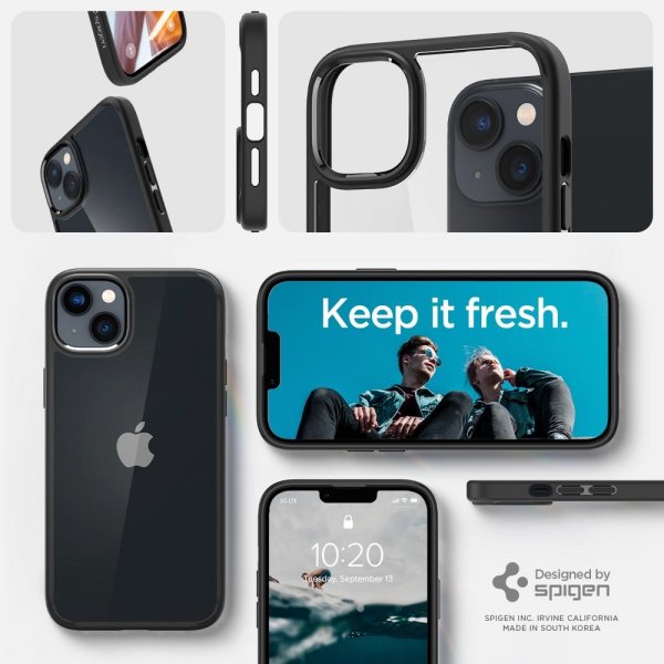 Spigen iPhone 14 Plus -suojakuori Ultra Hybrid Matte Black