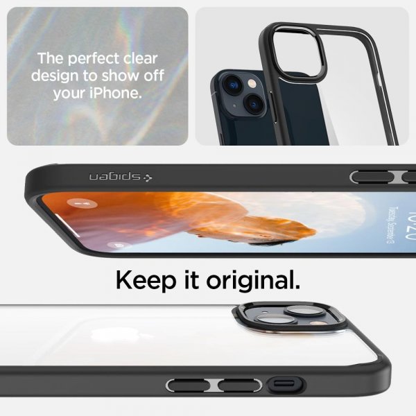 Spigen iPhone 14 Plus -suojakuori Ultra Hybrid Matte Black