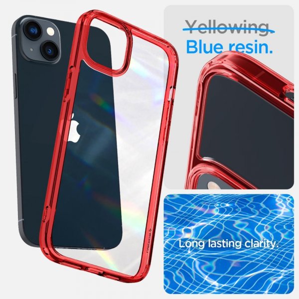 Spigen iPhone 14 Plus -suojakuori Ultra Hybrid Red Crystal
