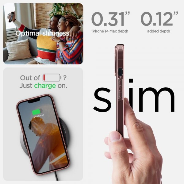 Spigen iPhone 14 Plus Ultra Hybrid Rose Crystal -kuori