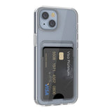 Rvelon iPhone 14 -läpinäkyvä kuori korttipaikalla