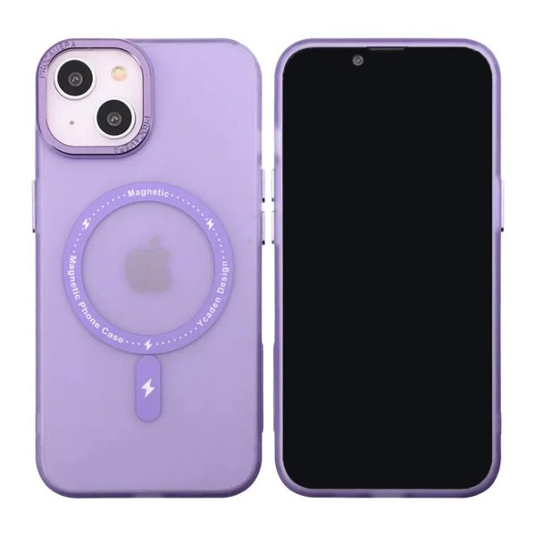 iPhone 14 Kuori Kameran kehys MagSafe Violetti