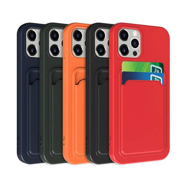iPhone 14 Kuoret Korttipidikkeellä Musta
