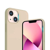 Rvelon iPhone 14 -silikonisuojakuori, beige