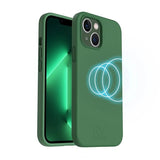 Rvelon iPhone 14 -silikonisuojakuori MagSafe, vihreä