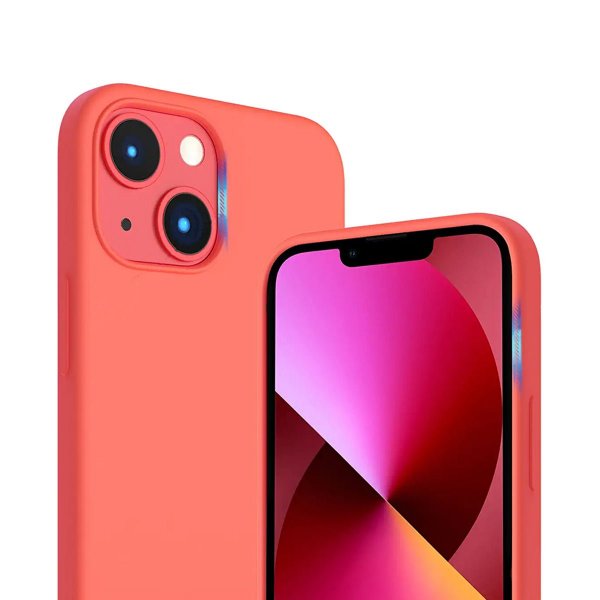 Rvelon iPhone 14 -silikonikuori, pinkki