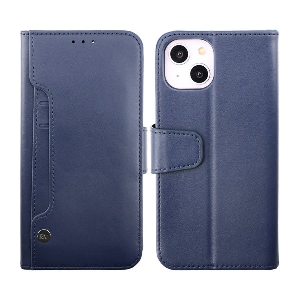 Rvelon iPhone 14 -kotelo taitettavalla korttipaikalla, sininen
