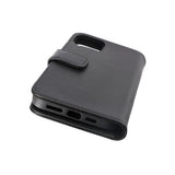 Rvelon iPhone 14 -kotelo aidosta nahasta, korttipaikka, musta
