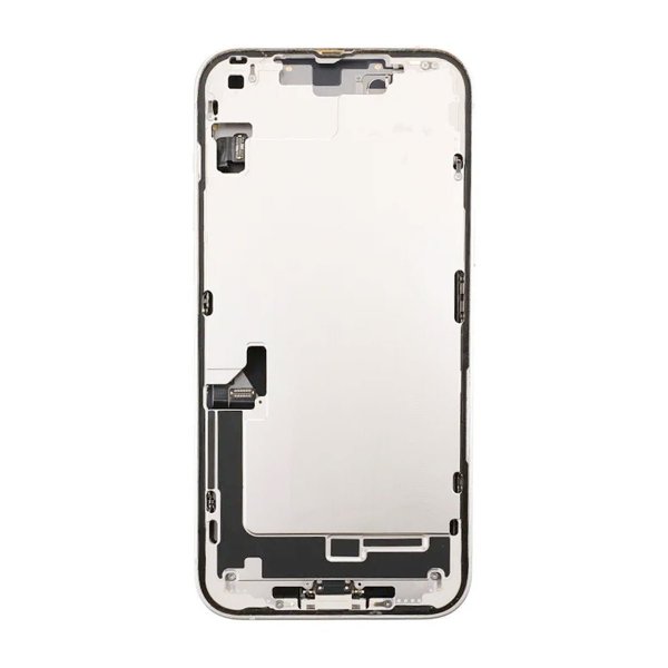 iPhone 14 Plus Takalasi täydellä rungolla - Valkoinen