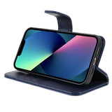 Nordic Covers iPhone 14 Plus Essential Leather -kotelo, Heron Blue