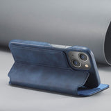 Lc.Imeeke iPhone 14 Plus Flip-suojakotelo Sininen
