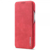 Lc.Imeeke iPhone 14 Plus Flip-suojakotelo Punainen