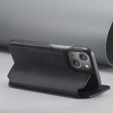 Lc.Imeeke iPhone 14 Plus Flip-suojakotelo musta
