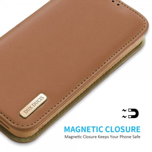 Dux Ducis iPhone 14 Plus Hivo -sarjan suojakotelo, ruskea