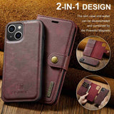 Dg.Ming iPhone 14 Plus Irrotettava kuori punainen