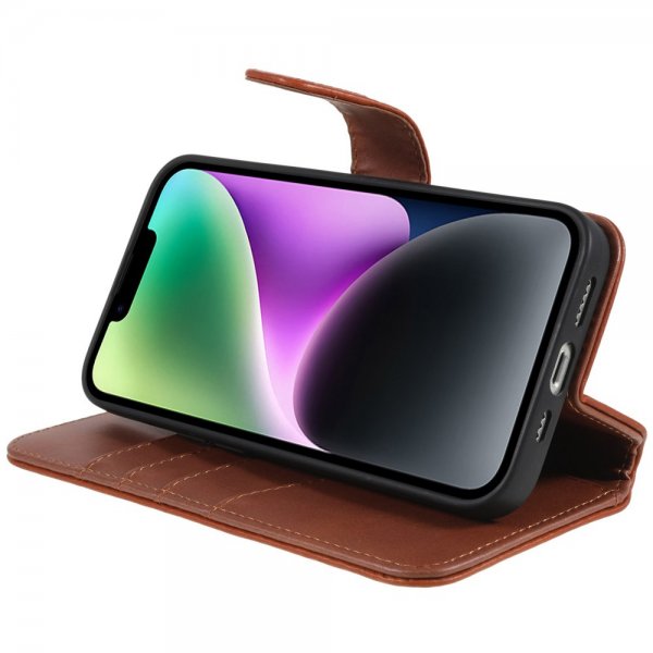Nordic Covers iPhone 14 Plus -kotelo MagLeather Maple Brown