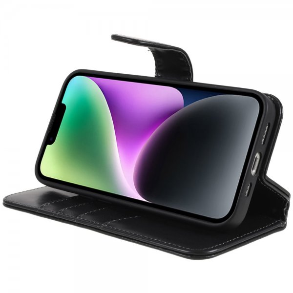 Nordic Covers iPhone 14 Plus -kotelo MagLeather Raven Black